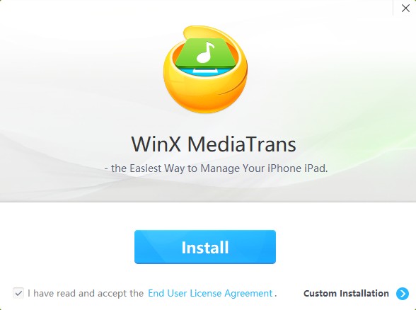 安裝WinX MediaTrans